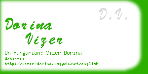 dorina vizer business card